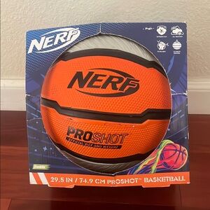 New Nerf Proshot Basketball in Bold Orange